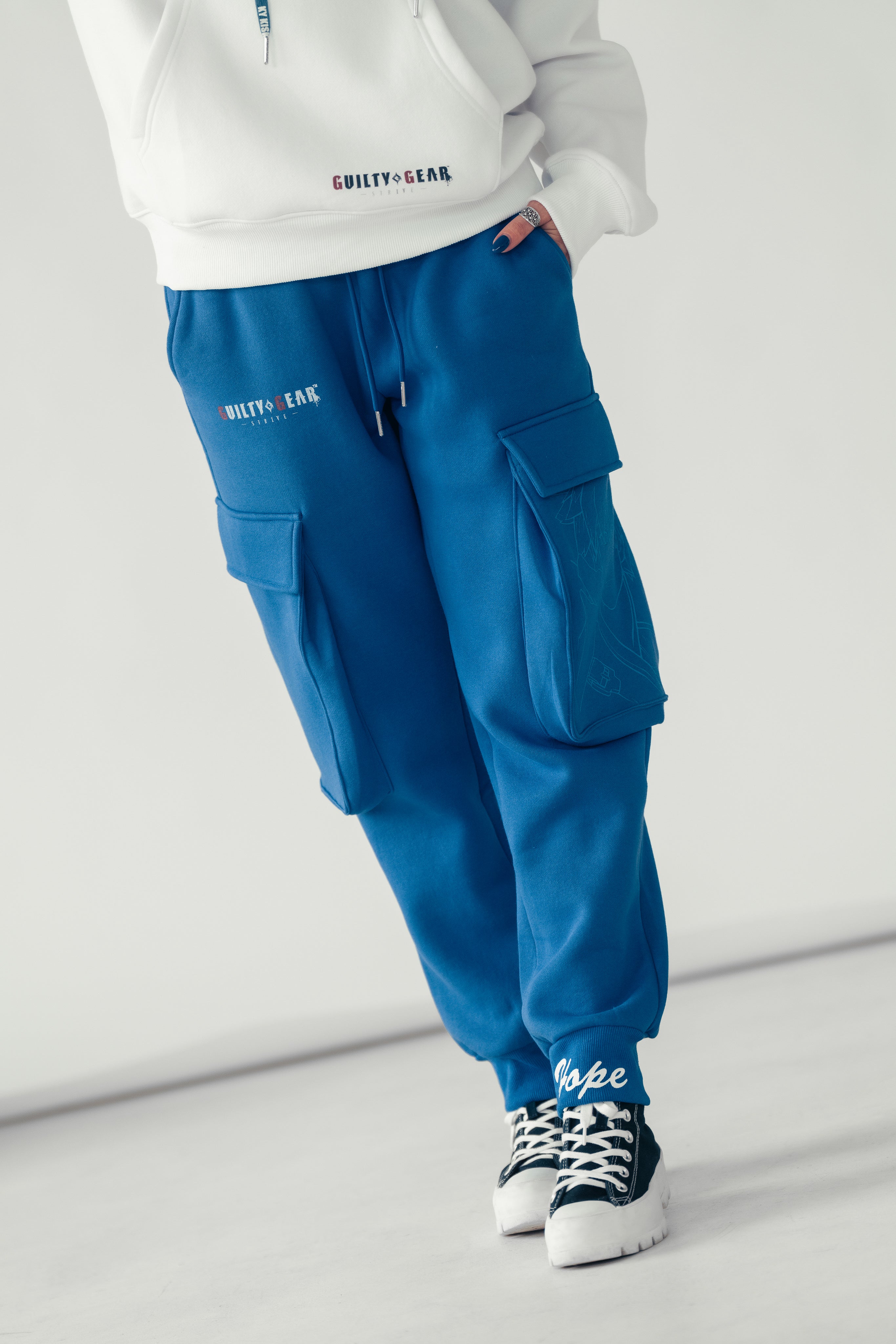 Blue gear sweatpants sale