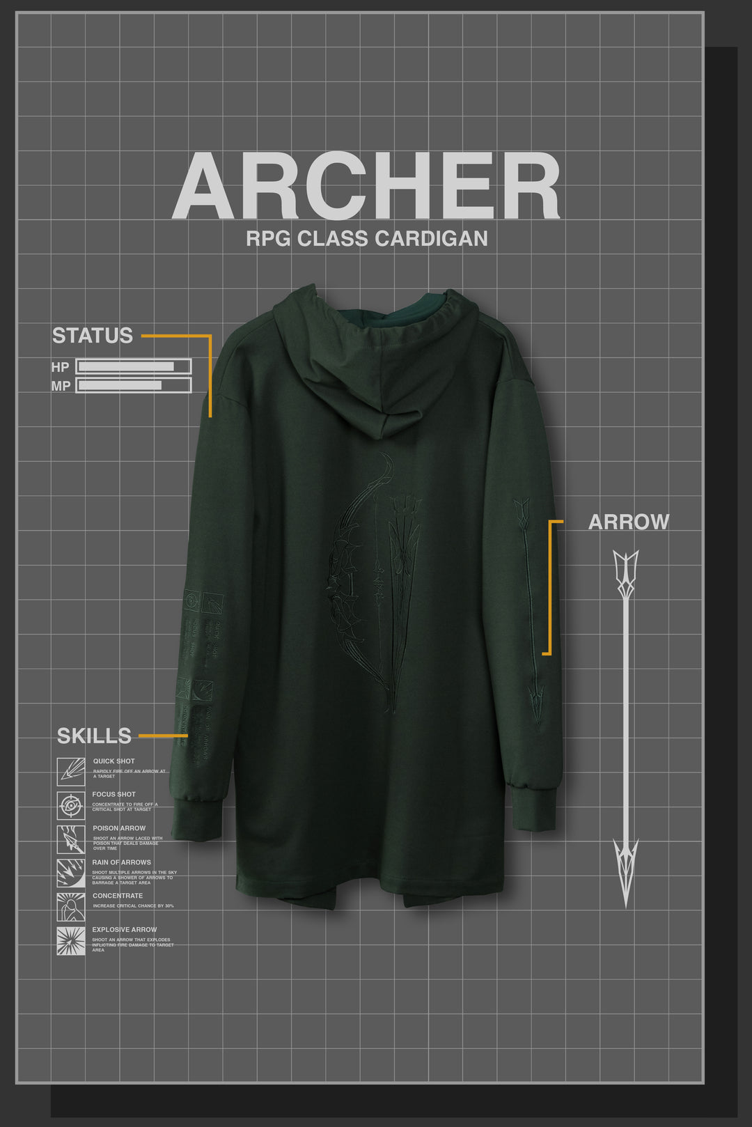 ARCHER RPG CARDIGAN
