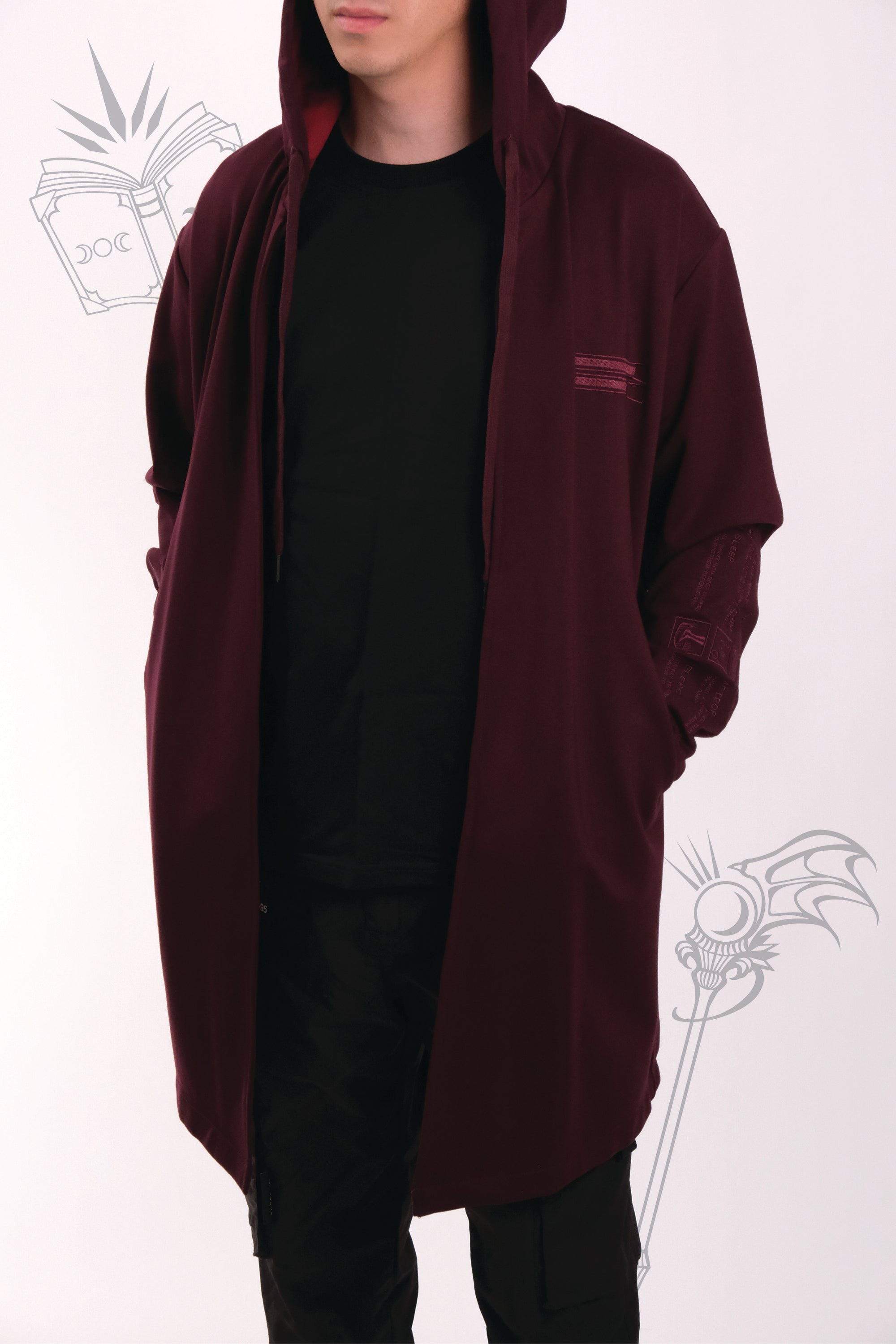 トップス 00s MIDAS Destroy Drape Cardigan Mage Gaming Cardigan - With Lining – Torokami Apparel