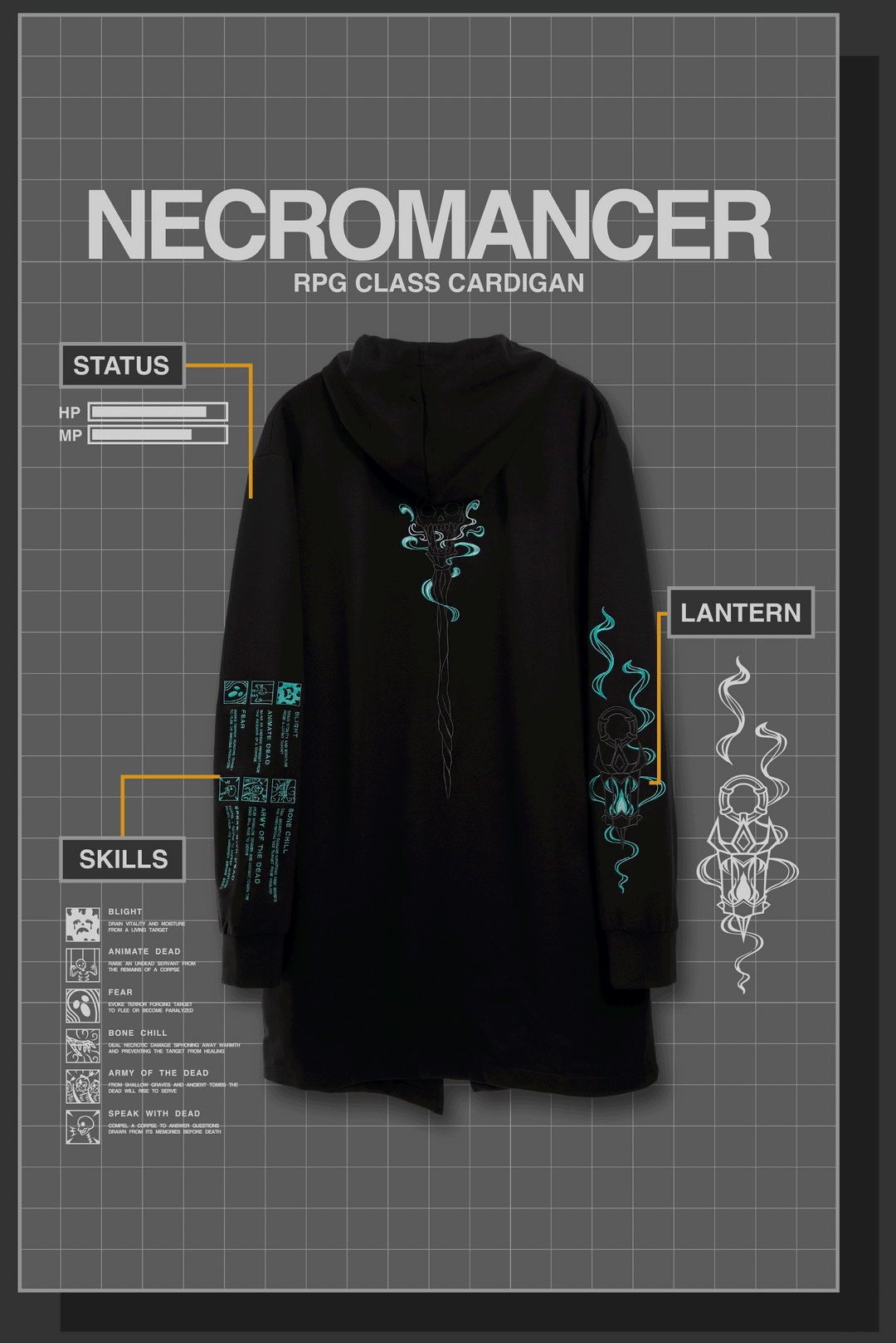 NECROMANCER RPG CARDIGAN (EPIC)