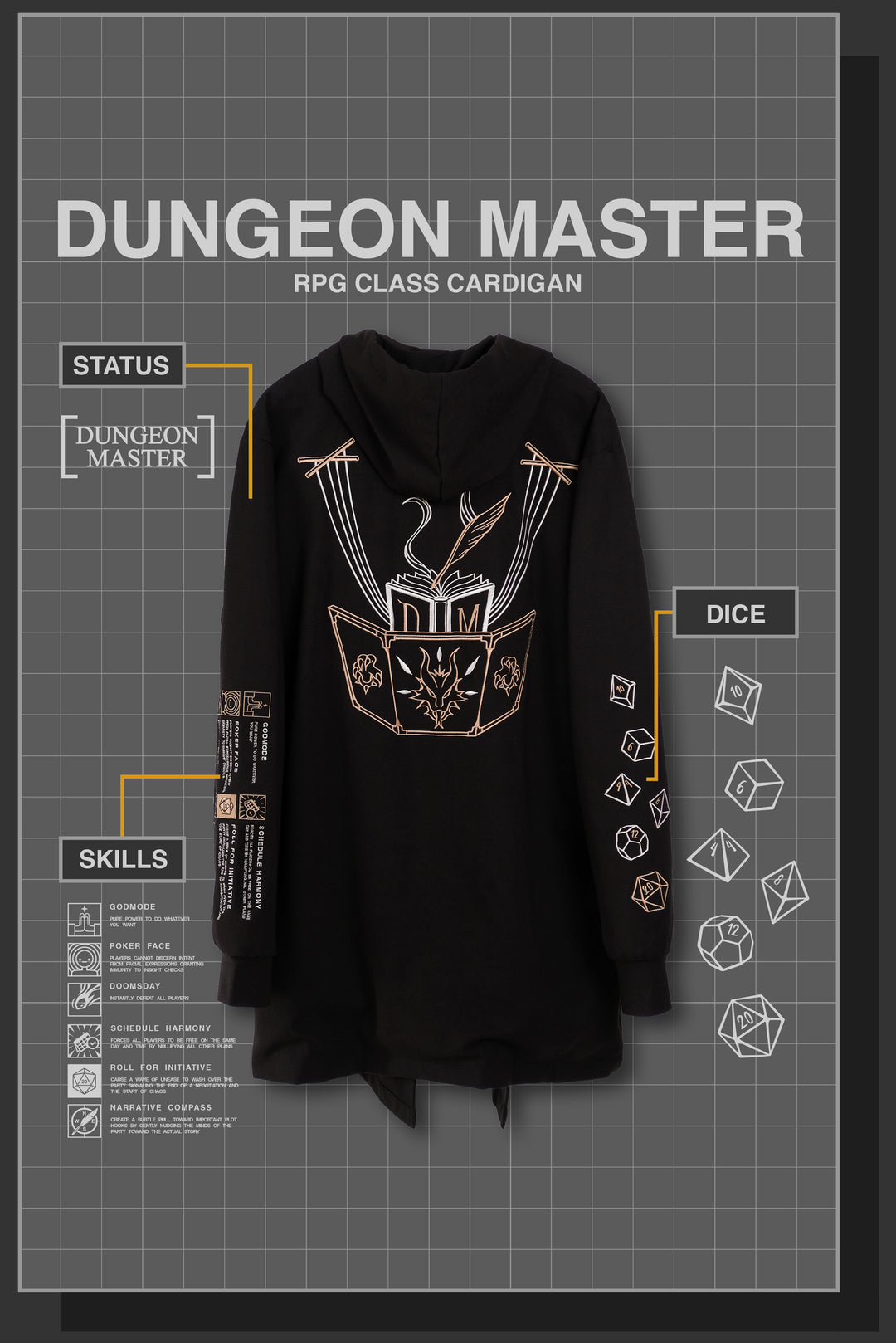 DUNGEON MASTER RPG CARDIGAN
