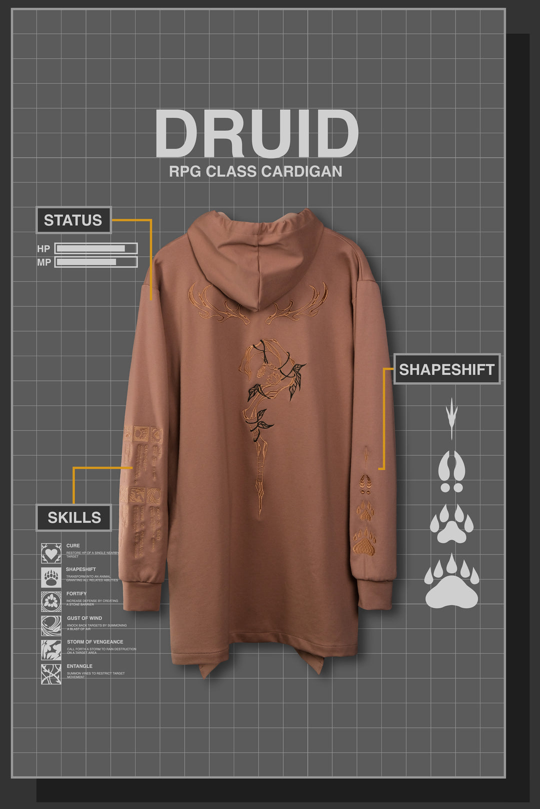 DRUID RPG CARDIGAN