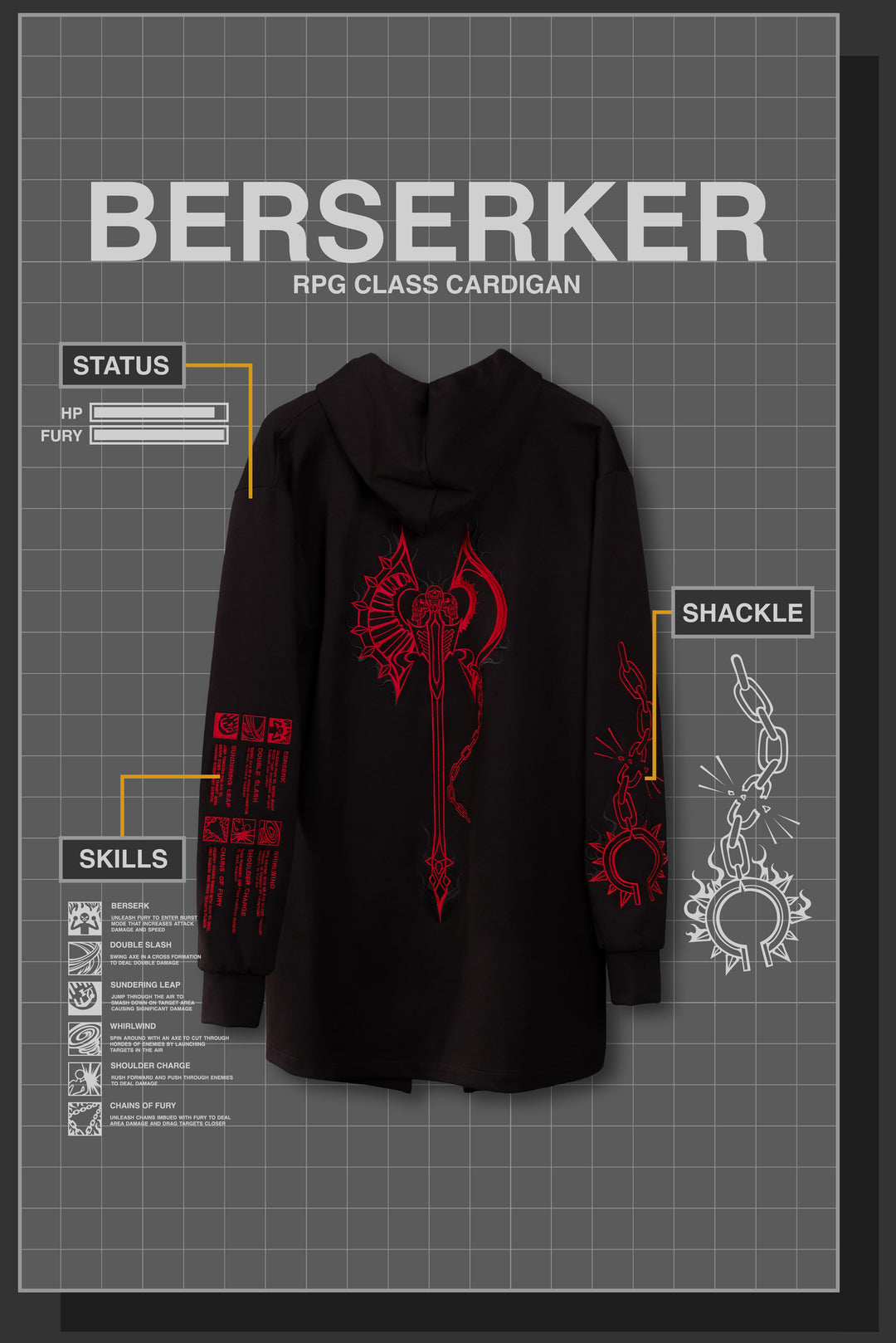 BERSERKER RPG CARDIGAN