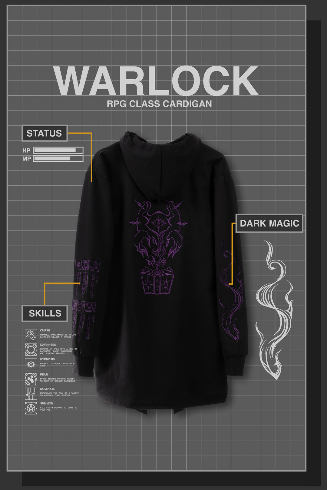 WARLOCK RPG CARDIGAN