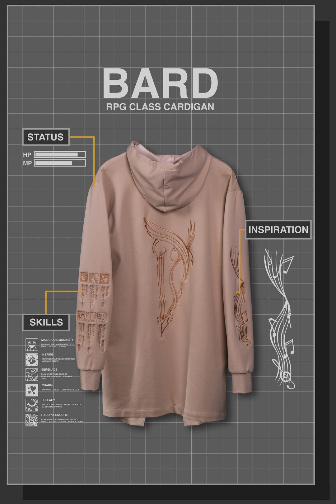 BARD RPG CARDIGAN