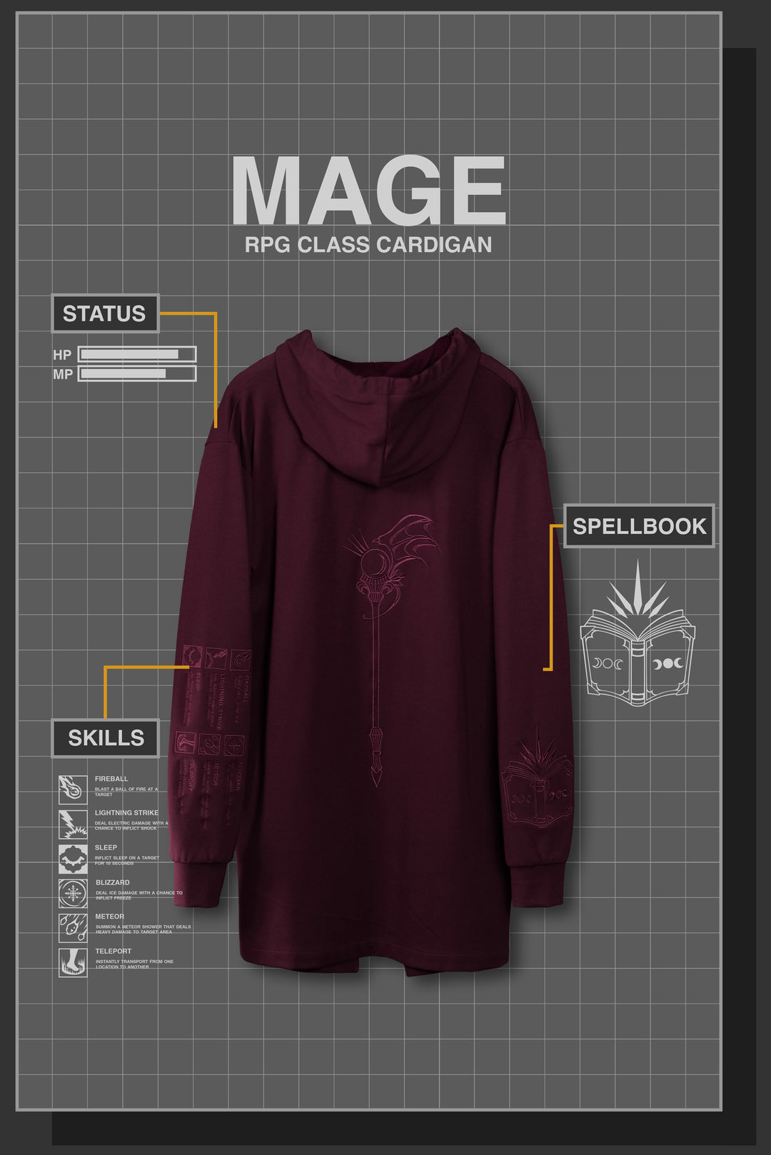 MAGE RPG CARDIGAN