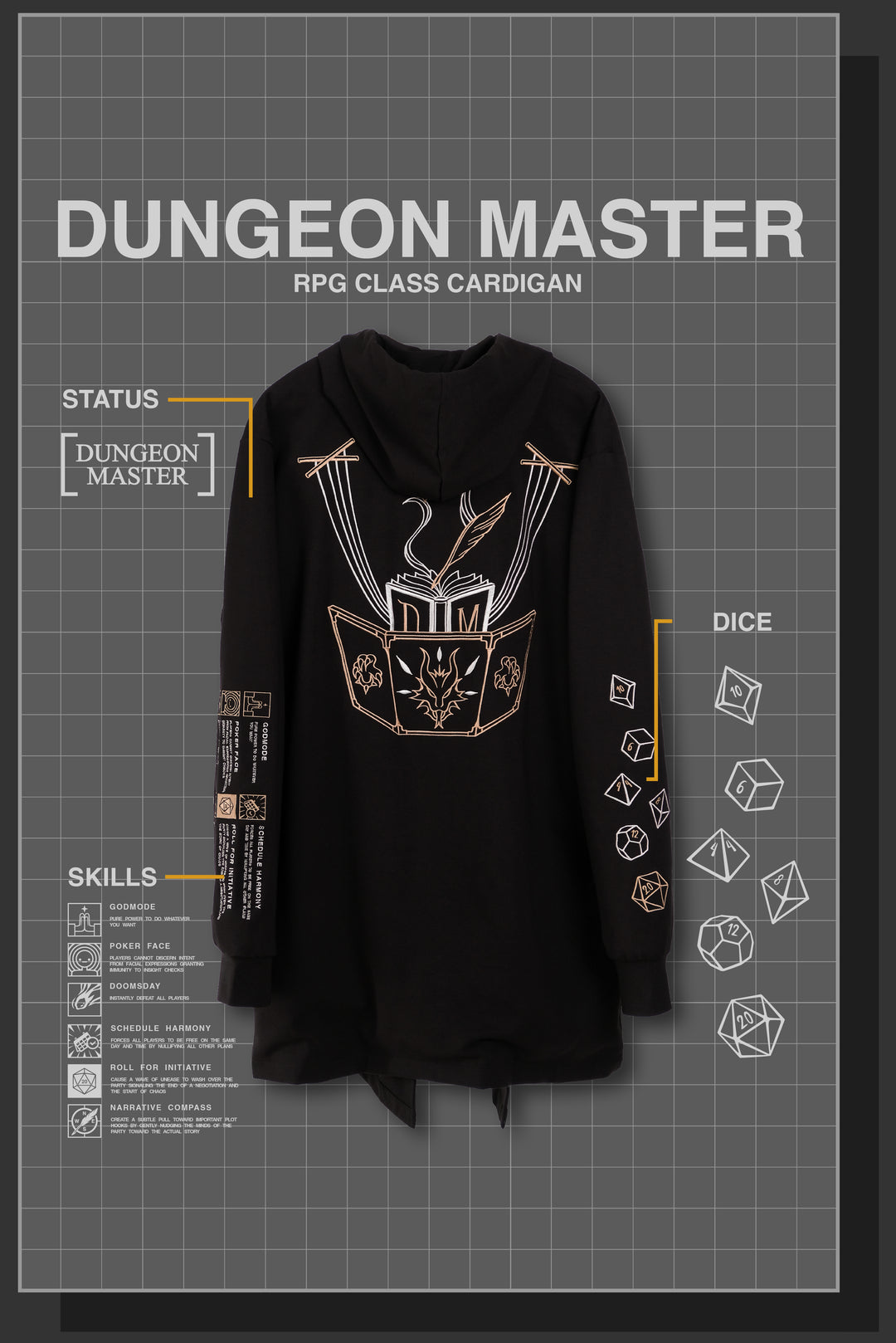 DUNGEON MASTER RPG CARDIGAN