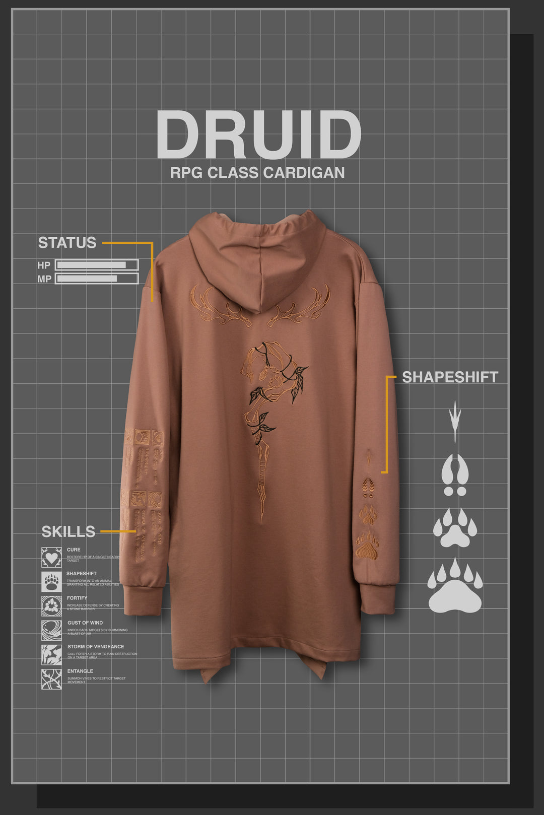 DRUID RPG CARDIGAN