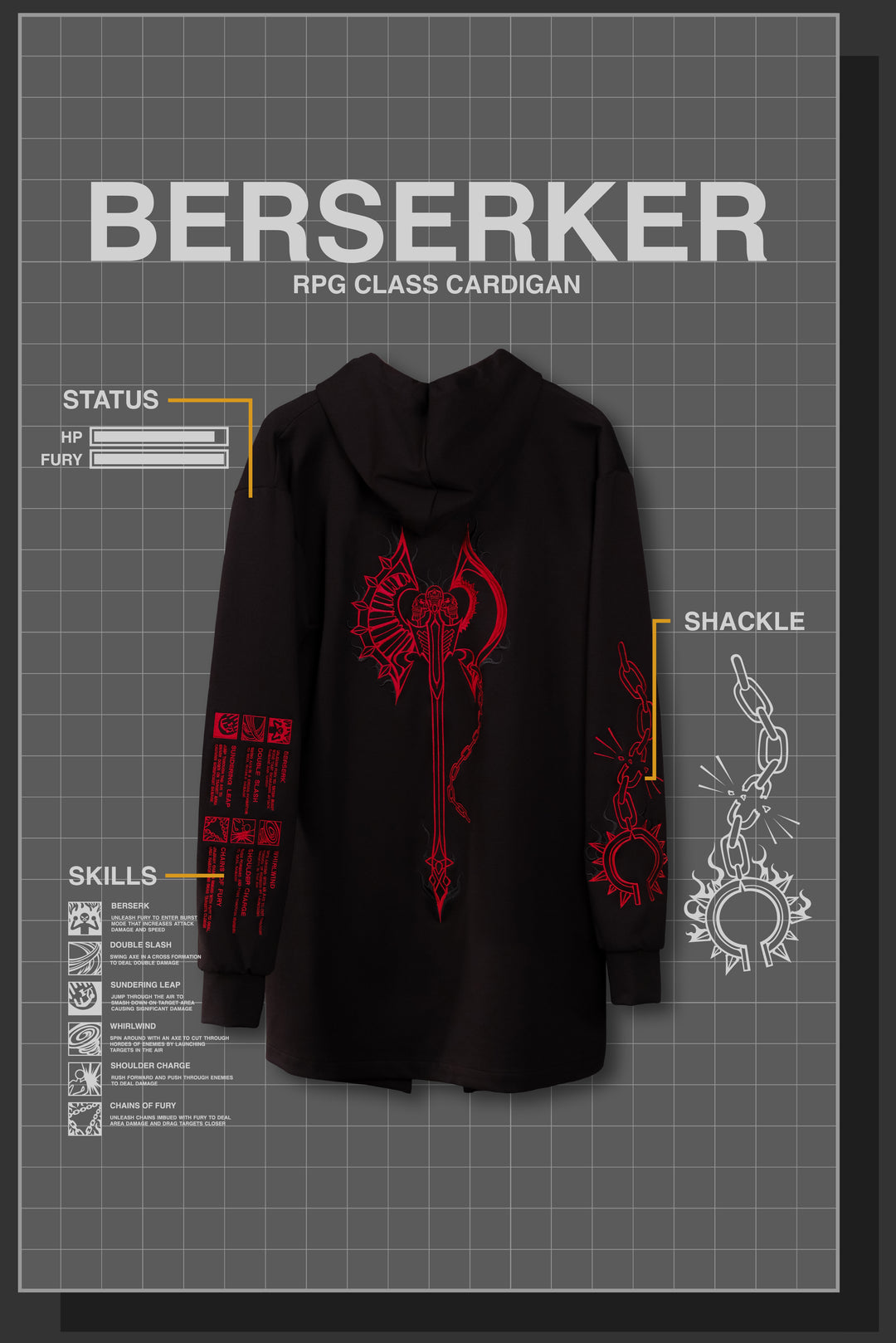 BERSERKER RPG CARDIGAN