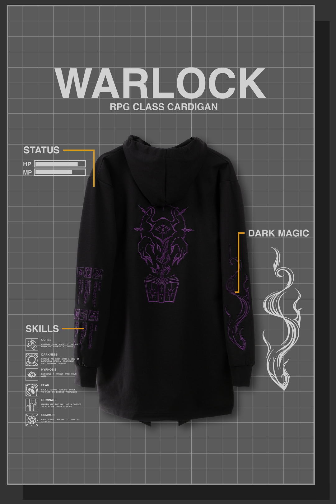 WARLOCK RPG CARDIGAN