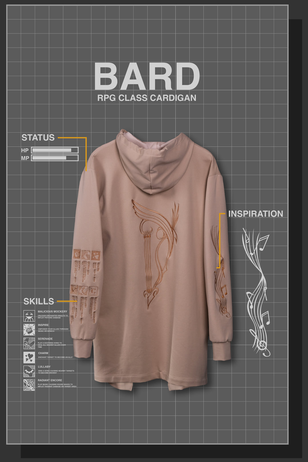 BARD RPG CARDIGAN