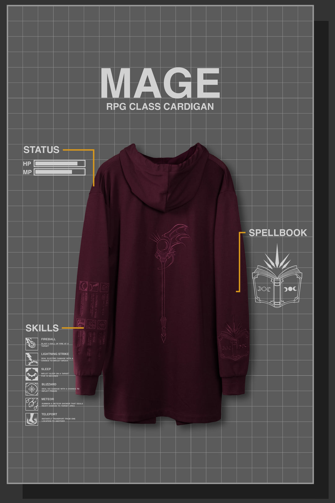 MAGE RPG CARDIGAN
